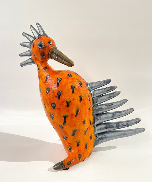 Orange Bird- XLsize by Viktor Zuk