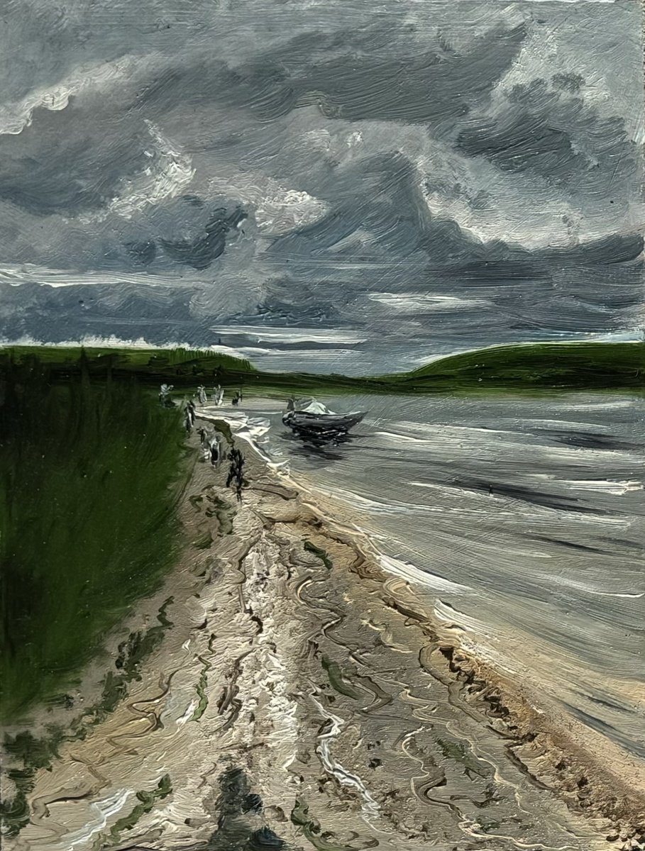  Gray Clouds And Reflactions By Yuliia Sharapova, 16 X 20, Artwork For Sale On Artfinder