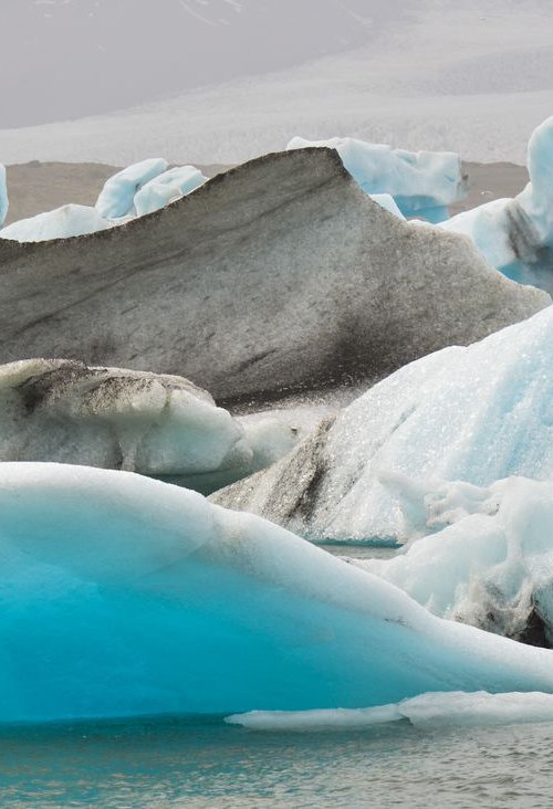 Icebergs - Iceland by Russ Witherington