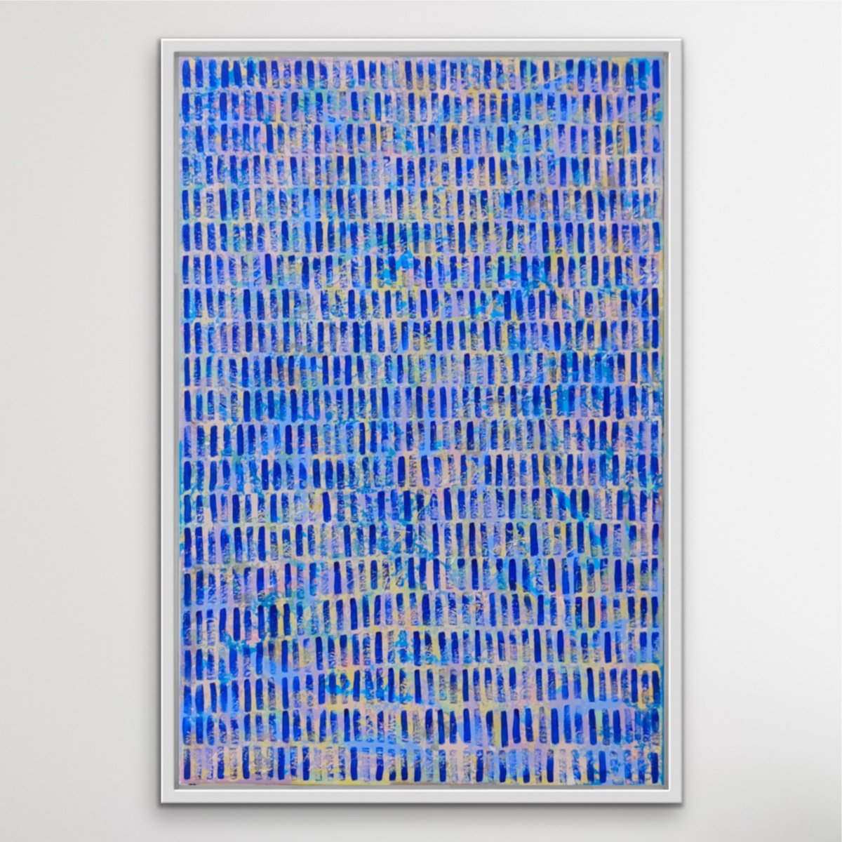 Expressive Abstract Acrylic Painting By Ketki Fadnis, 24 X 36", Misty Lavender, Original Artwork