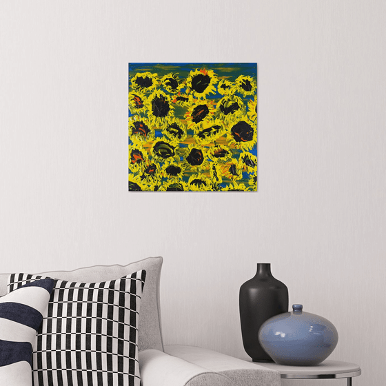 Blooming sunflowers 5