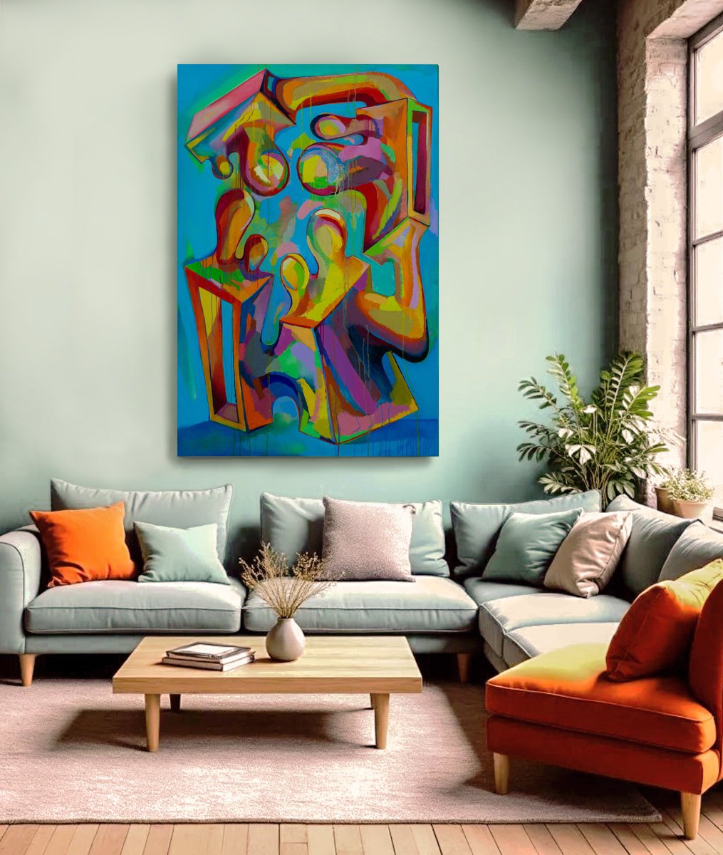Color Implosion By Ivan Stoyanov, 39 X 59, Artwork For Sale On Artfinder