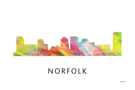 Norfolk Virginia Skyline WB1