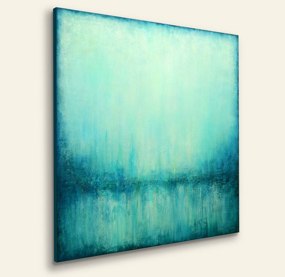 Abstract Turquoise Landscape