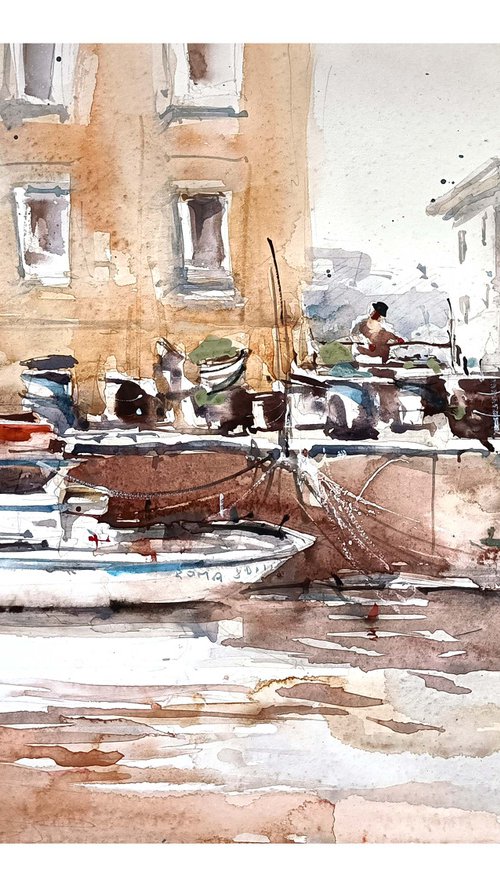 Fisherman's life by Natalia Yaroshuk