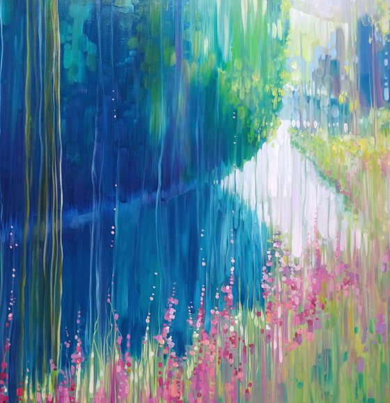 Enchanted - a large summer landscape painting