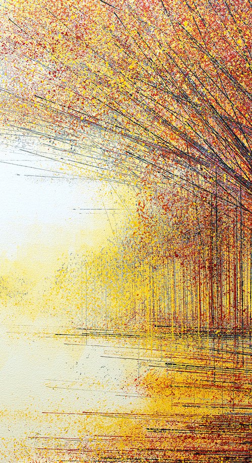 Autumn Tree At Sunset by Marc Todd