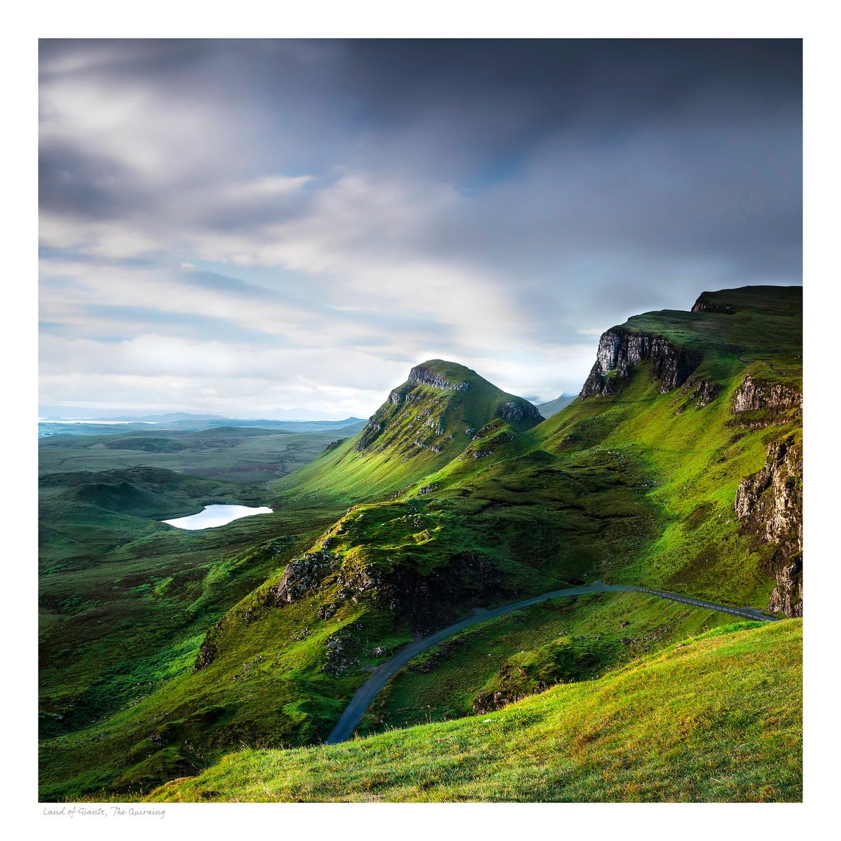 Impressionistic Landscape Photograph By Lynne Douglas, 24 X 24", Land Of Giants, Original Artwork