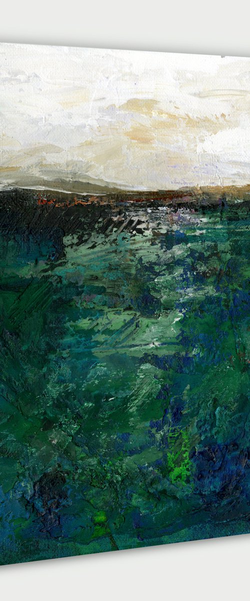Mystical Land 193 - Textural Landscape Painting by Kathy Morton Stanion by Kathy Morton Stanion