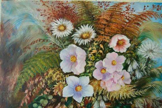 Impressionist landscape painting 'Flower Mood'