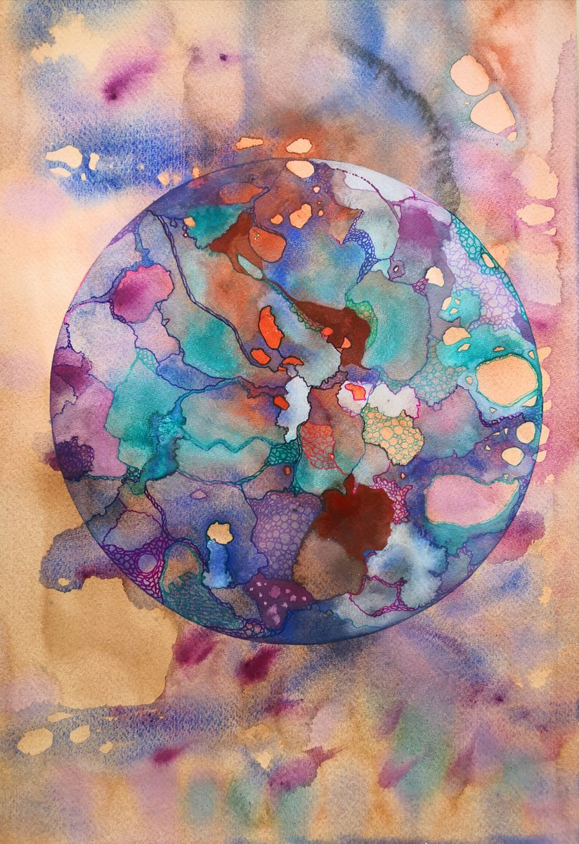 Violet planet by Ilaria Finetti