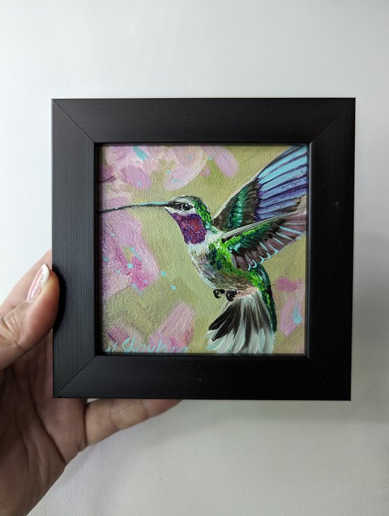 Hummingbird Miniature Framed