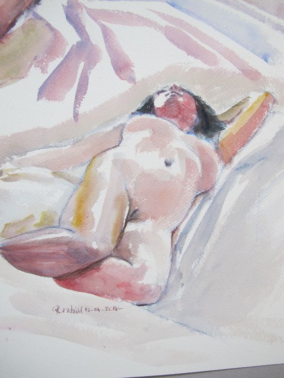 reclining female nudes