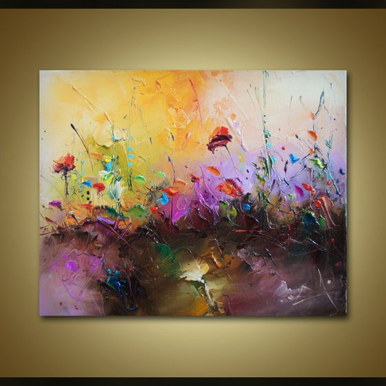 Dance on the field 4,  Oil Painting,  Free Shipping