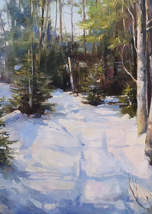 The path to the frozen lake by Alexander Koltakov