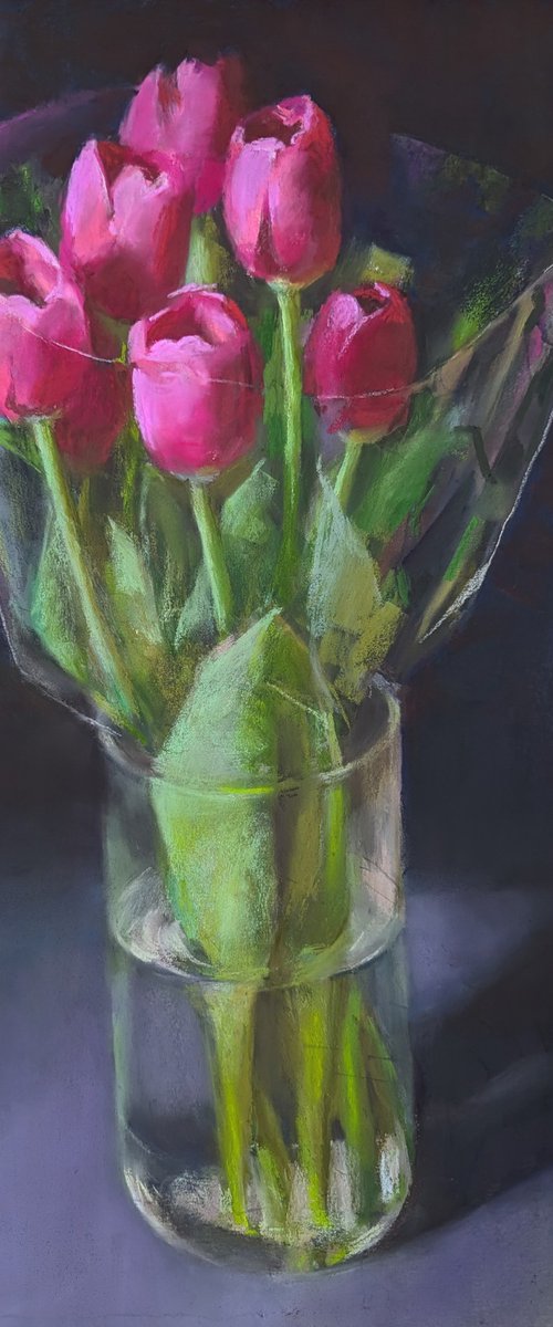 Pink Tulips by Silja Salmistu