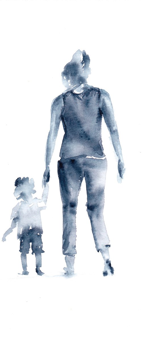 With mum by Anjana Cawdell