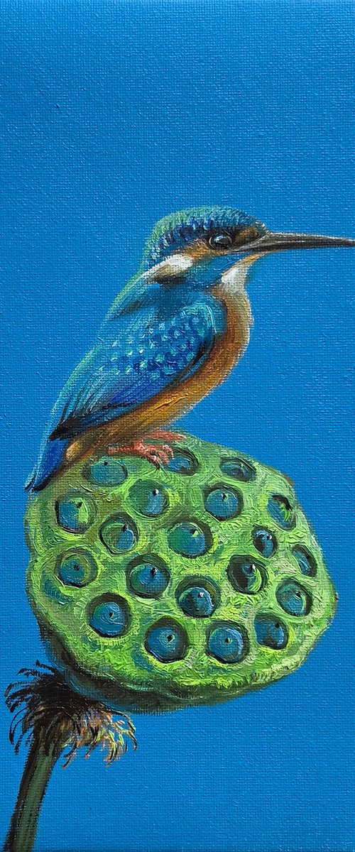 Kingfisher Bird by Nataly Derevyanko