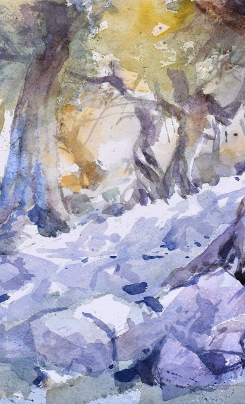 In the Olive  grove 21 by Goran Žigolić Watercolors