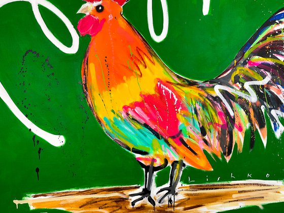 Rooster 140 X 140 CM / 55.11 Х 55.11 INCH