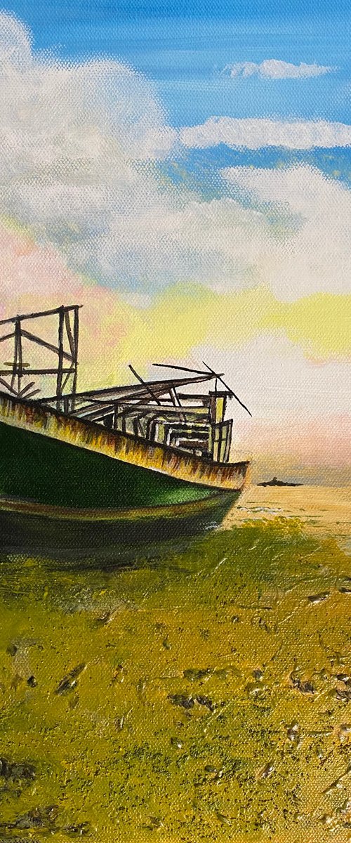 Old boat by Maxine Taylor