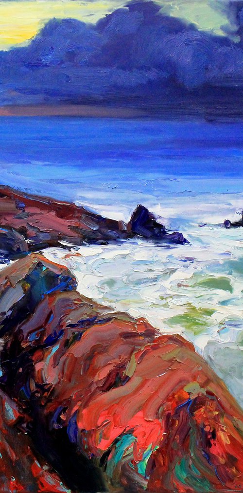Evening sea by Sergei Chernyakovsky
