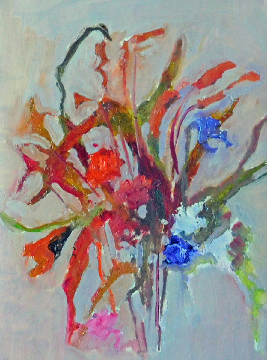 Dramatic Dried Flower Rendering No. 3 by Ann Cameron McDonald