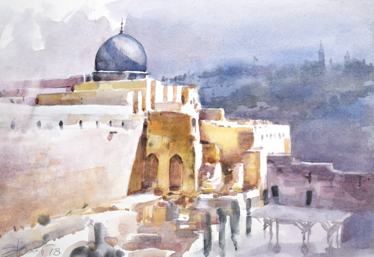 Jerusalem by Goran Zigolic Watercolors