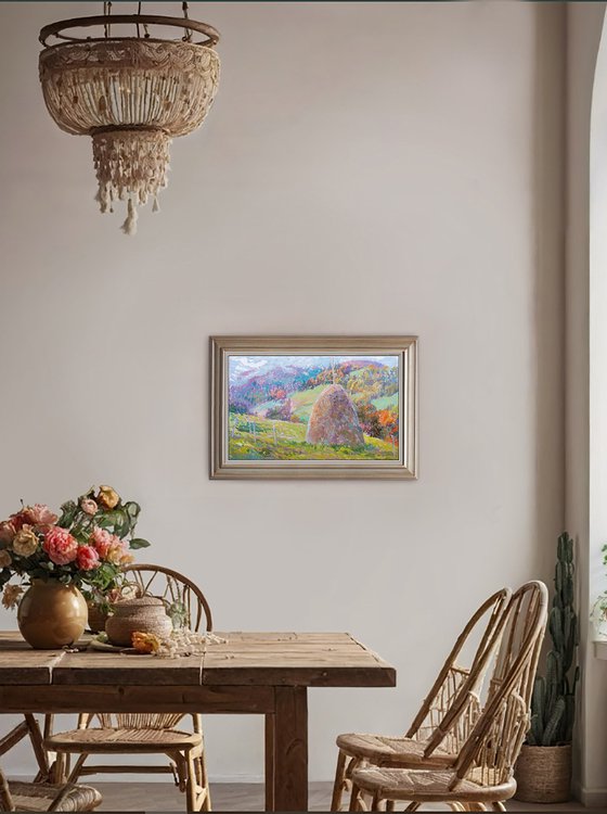 Gentle autumn. Carpathians.