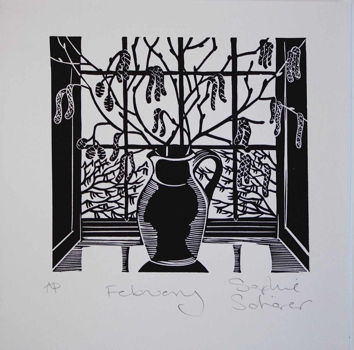February, Alder Catkins by Sophie Scharer
