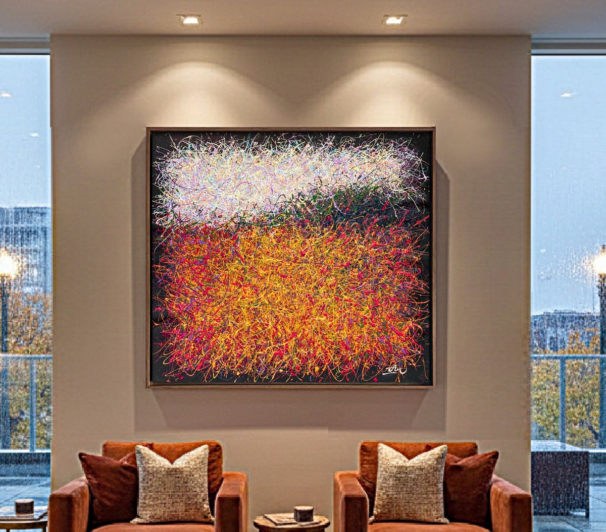  The Edge Of Evening By Nadiia Antoniuk, 39 X 35, Artwork For Sale On Artfinder