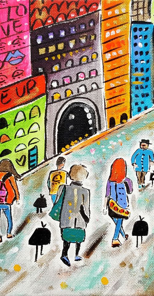 Parallel City Street by Maria Luisa  Azzini