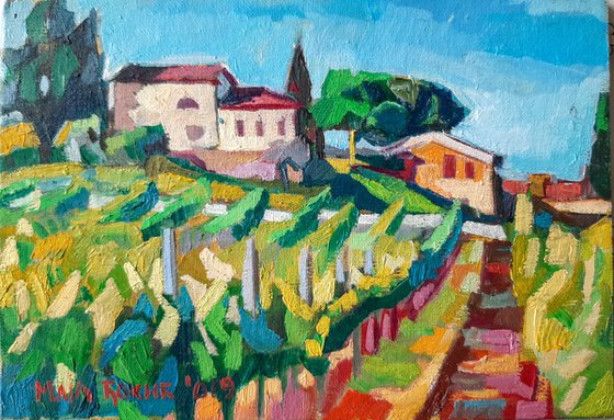 Tuscany V, miniature 16x11 cm