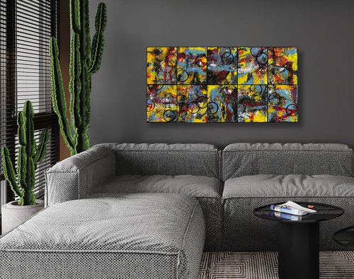 Urban Epilogue Collection 1 - 10 Parts - Abstract Paintings by Kathy Morton Stanion by Kathy Morton Stanion