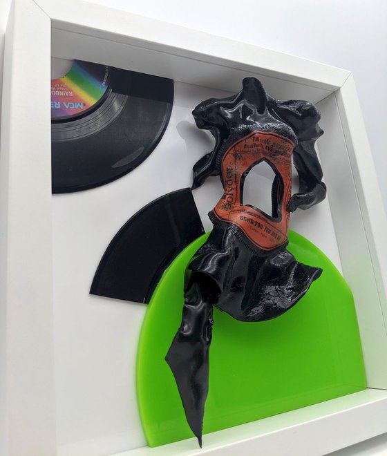 Vinyl Music Record Sculpture - "Song for You and Me"