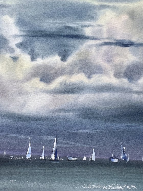 Yachts at sea #23