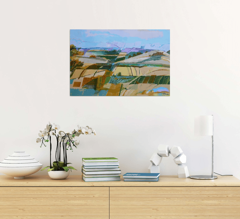 The Yorkshire Wolds Acrylic painting by Peter Park | Artfinder