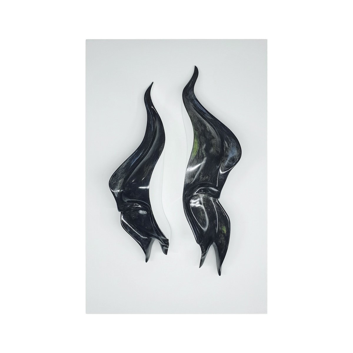 Surrealistic Portrait Sculpture By Aboud Fares, 16 X 24, Selfisheness 2, Original Artwork