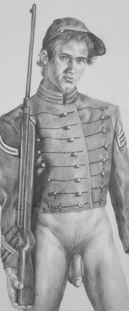 Drawing charcoal solider #16-4-24 by Hongtao Huang