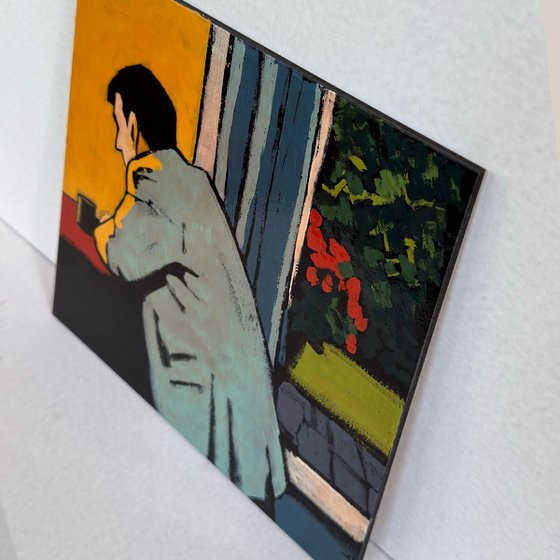 Painting "Man Sitting Alone"