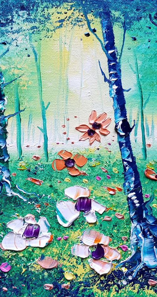"Jade Forest & Flowers in Love" by Phil Broad