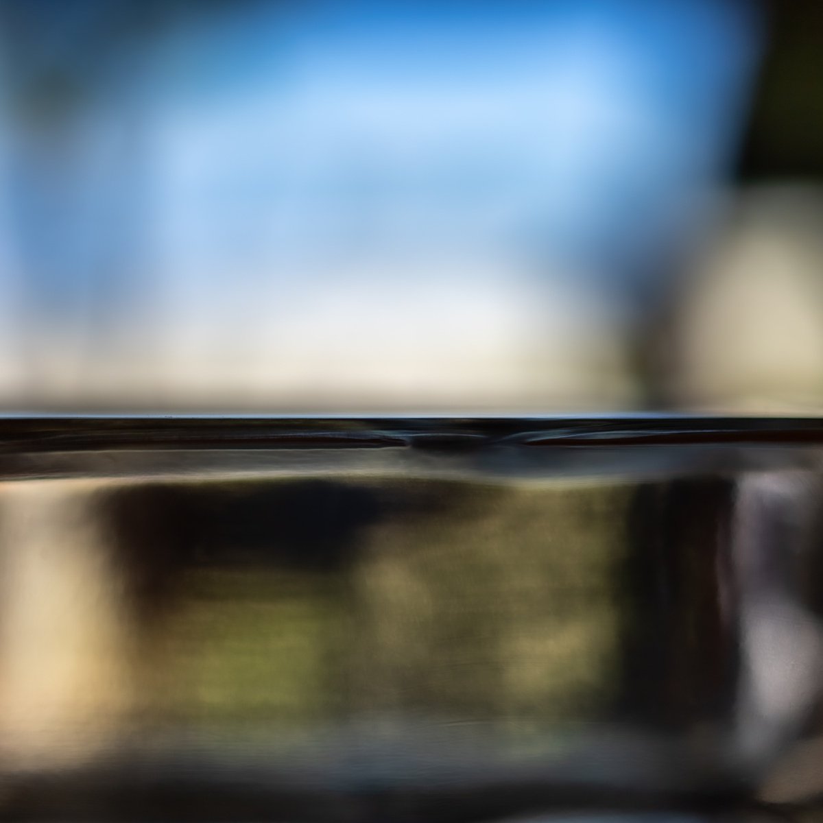 Abstract Landscape Photograph By Sven Pfrommer, 41 X 41", Fluid Horizon Xxii - Seascape Photoart, Original Artwork