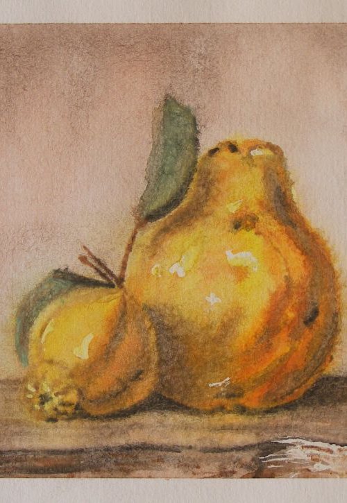 " Two quinces and apple " by Ivan  Grozdanovski