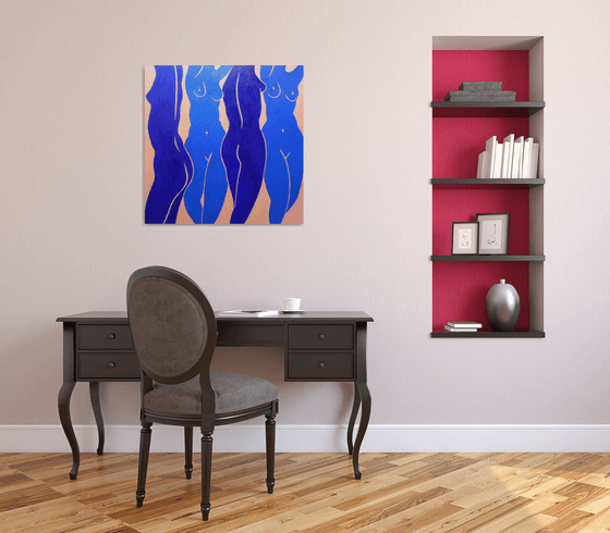 FOUR BLUE NUDES DANCE