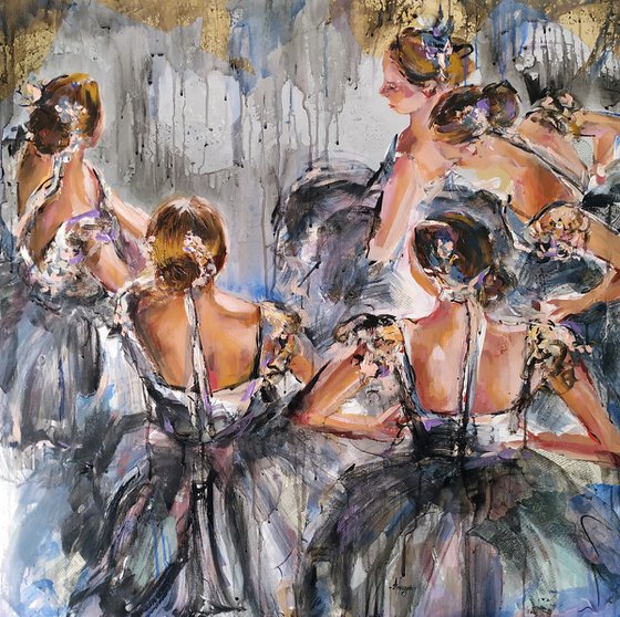 Dazzle -Ballerina painting-Ballet painting
