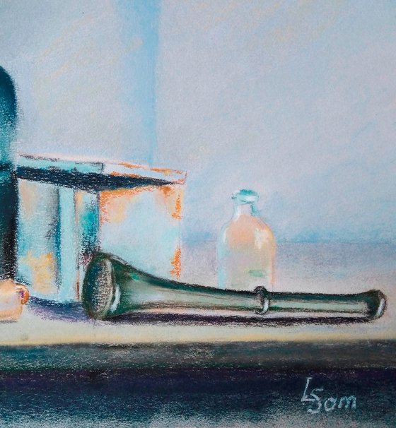 Blue Green Still Life