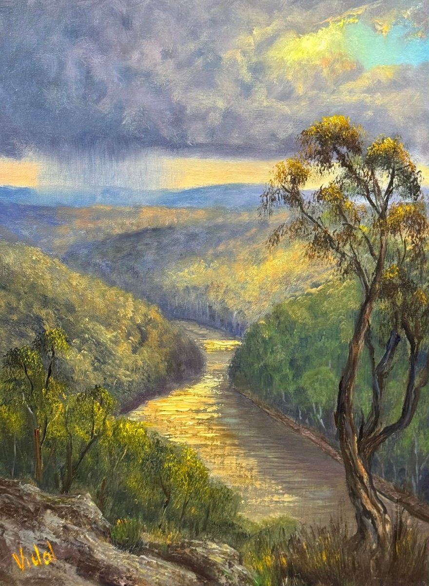 Storm Near Nepean River By Christopher Vidal, 12 X 16, Artwork For Sale On Artfinder