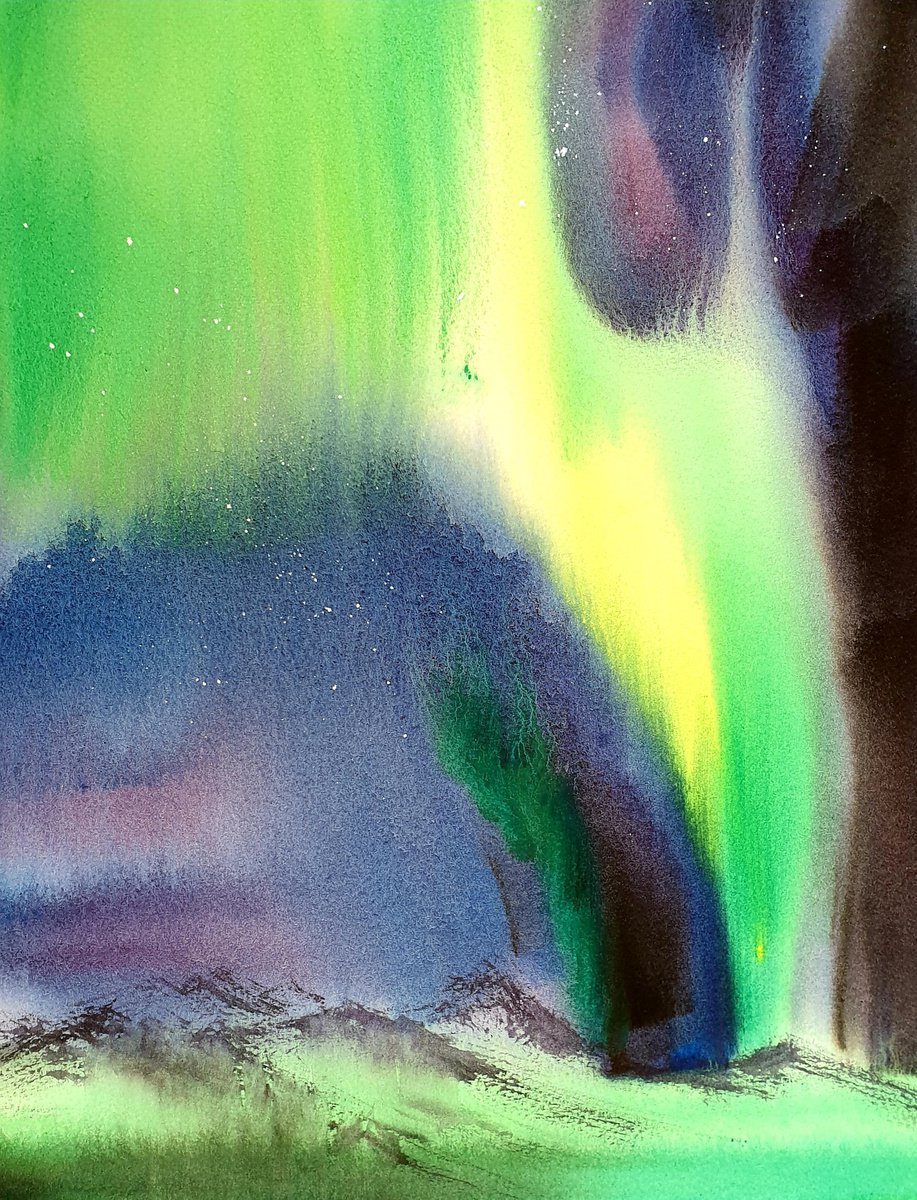 Aurora. Polar Lights by Elena Genkin