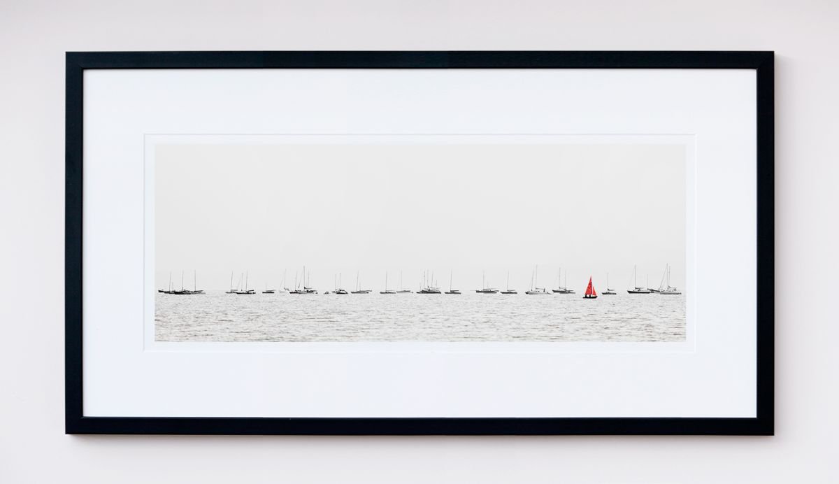 The red dinghy by Steve Deer