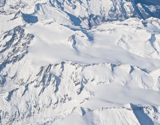 alps aerial view